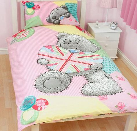 Character World Me to You Tatty Teddy Vintage Pink Girls Single Duvet Quilt Cover Bedding Set
