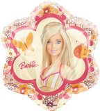 Barbie 18" Petal Shaped Foil Heliun Balloon