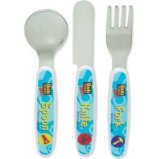 Characters 4 Kids Bob The Builder 3pc Childrens Cutlery Set - Stainless Steel