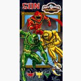 Jetix Power Rangers Jungle Fury Birthday Card and Badge - Son