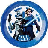 Characters 4 Kids Star Wars The Clone Wars Paper Party Plates - Pack of 8
