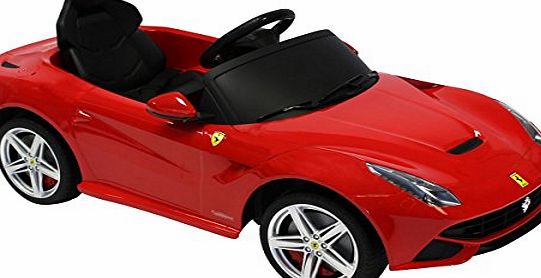 Charles Bentley Ferrari F12 Berlinetta 6V Licensed Childrens Kids Ride On Electric Remote Toy Car - Red