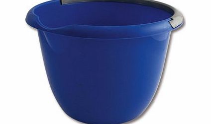 Charles Bentley Plastic Bucket with Pouring Lip 10 Litre Capacity Blue