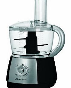 Charles Jacobs 2.5 Litre Powerful Food Processor by Charles Jacobs with 10 Speeds plus Pulse in BLACK.
