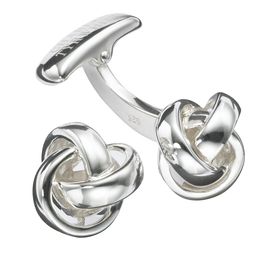Sterling Silver Knots Cufflinks