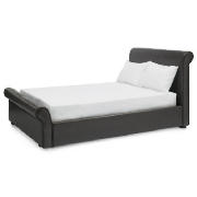Chartres PVC Double Bed, Brown