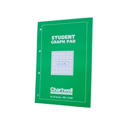 Chartwell Student Graph Pad A4 Green Cover Ref