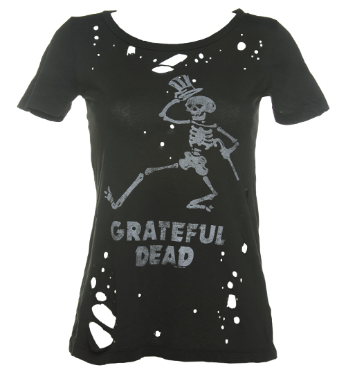 Ladies Grateful Dead Destroyed Cobweb T-Shirt