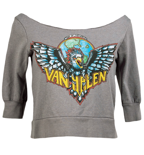 Ladies Van Halen Off The Shoulder Fleece Sweat