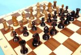 Chavet Chess- France Chessmen, olivewood/rosewood, 88mm. King - 002127
