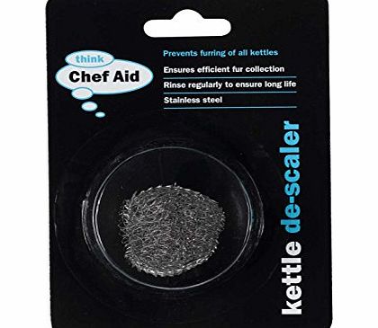 Chef Aid Stainless Steel Doughnut Kettle Descaler, Silver