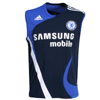 Chelsea Adidas 07-08 Chelsea Sleeveless Jersey (Navy)