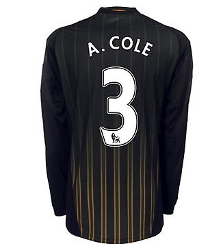 Adidas 2010-11 Chelsea Long Sleeve Away Shirt (A. Cole 3)