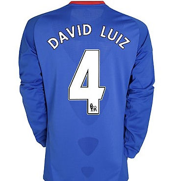 Chelsea Adidas 2010-11 Chelsea Long Sleeve Home Shirt (David