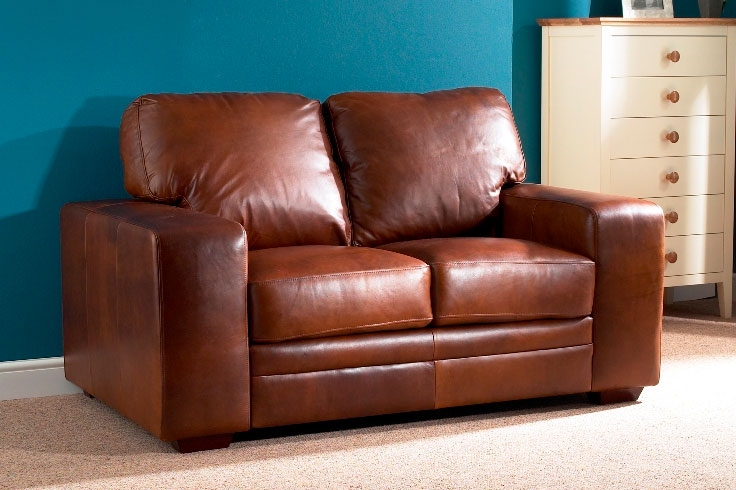 Aniline Leather 2 Seater Sofa