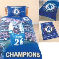 Chelsea Back-To-Back Champions Valance Sheet Single