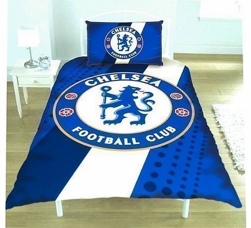 New Official Football Team Single Duvet Set (Chelsea (Stripe))