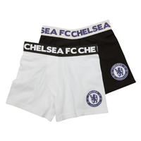 chelsea Two Pack Of Boxer Shorts - Navy/White.