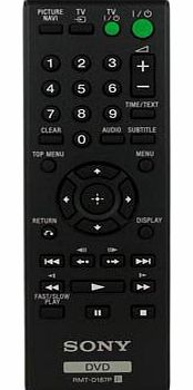 Sony Remote Control for DVD PLAYER MODELS DVP-SR100 - DVP-SR600 - DVP-SR90
