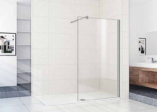 chianti 1700 x 900 mm Walk In Shower Enclosure Stone Tray