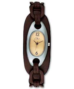 Chic Ladies Oval Dial Watch