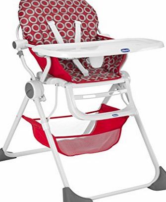 Chicco Pocket Lunch High Chair - Red Wave