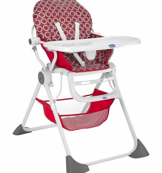 Chicco Pocket Lunch Highchair-Red Wave (New