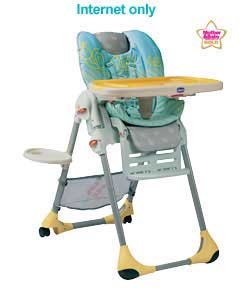 chicco Polly Double Phase Highchair - Charcoal