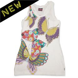 Ladies Lucky Butterfly T-Shirt - White