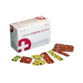 Childrens Plasters are available in an assorted box of sizes.  patterns and shapes.