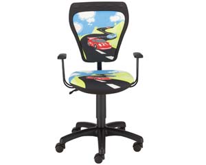 Childrens racing cars operator chair