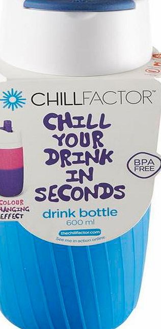 Chill Factor 600ml Drinks Bottle - Blue