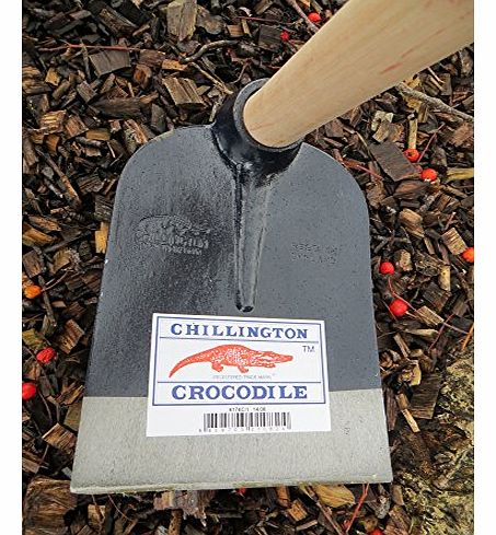 Hoe Chillington Crocodile No 1 Digging Hoe or Trench Hoe 6.5`` x 7.5`` With 47`` Wooden Handle For Allotment, Gardening, Veg Plot, Raised Beds, Borders, Planting Trees