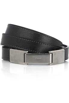 Chloandeacute; Skinny leather belt
