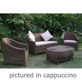 Oval Coffee Table 1 Sofa 2 Armchairs -