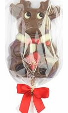 Chocolate reindeer lolly