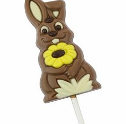 Easter bunny  flower chocolate lollipop