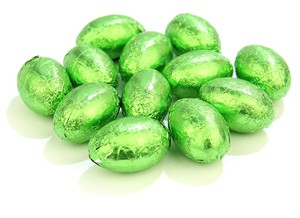 Green mini Easter eggs - Bag of 100