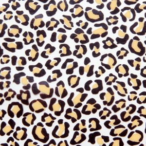 Leopard print chocolate transfer sheets x2