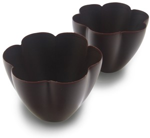 Tulip, dark chocolate cups - Box of 6