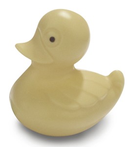 White chocolate Easter duck