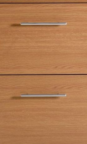 ChoicefullBargain Hih Quality 2 Drawer Filing Cabinet - Oak Effect