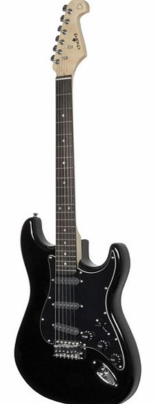 Chord Cal63 Electric Guitar Black Gloss Right-handed