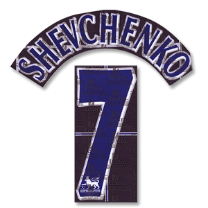 06-07 Chelsea Away Shevchenko 7 Name and Number