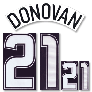 06-07 USA Away Donovan 21 Name and Number Transfer