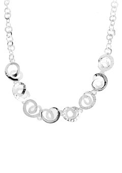 Silver Spiral Necklace by Chris Lewis CLSN