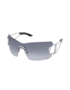 Diorly 2 - Logoed Temple Rimless Shield Sunglasses