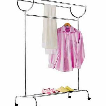 Plated Clothes Rail - Silver