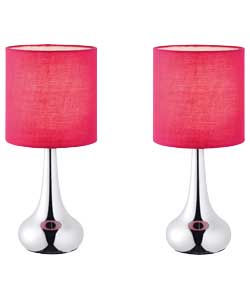 Touch Effect Table Lamps - Fuchsia