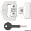 Chubb White Finish UPVC Window Locks Pack of 2